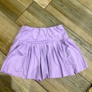 Cute lavender purple pleated athletic skirt